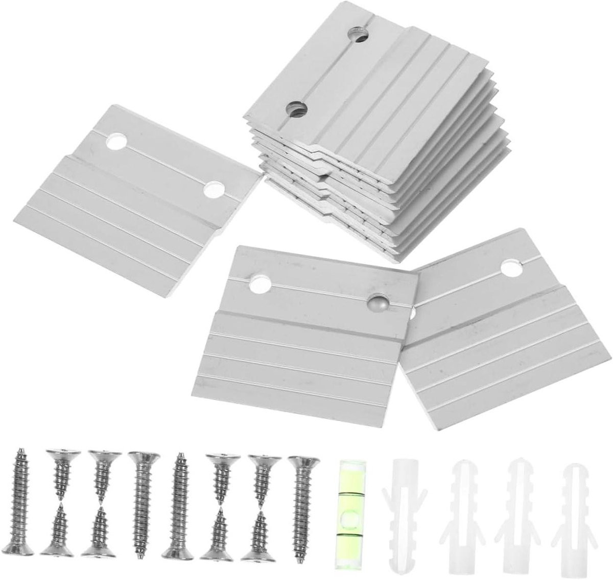 Z-cleat Hangers Spiegelophanging Zilver - 6 Sets