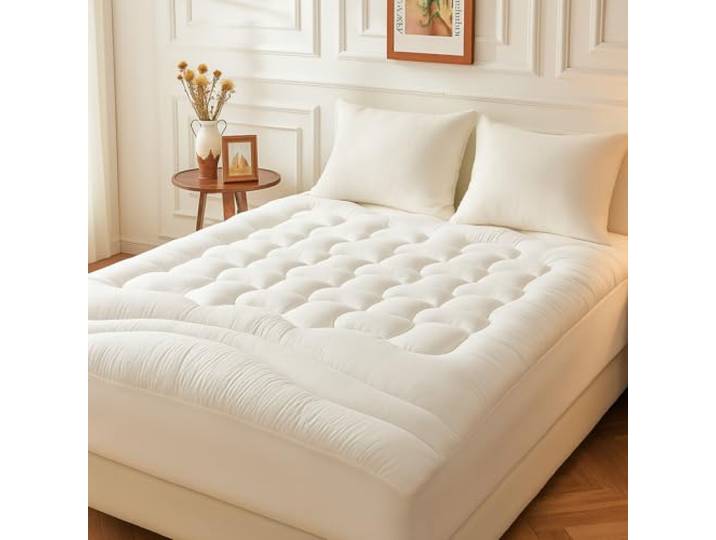 Surmatelas ConforProtect 2 en 1 Alèse et protège-Matelas intégrés 7 cm de Confort Imperméable\, Moelleux\, aéré\, hypoallergénique (180x200 cm)