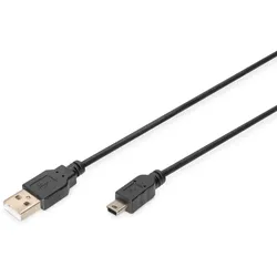 Digitus USB-A – Mini-B Anschlusskabel, 1,8m