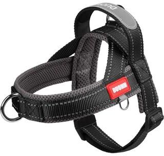 Inspired Living Reflective Wide Webbing Dog Harness With Handle black Gray m