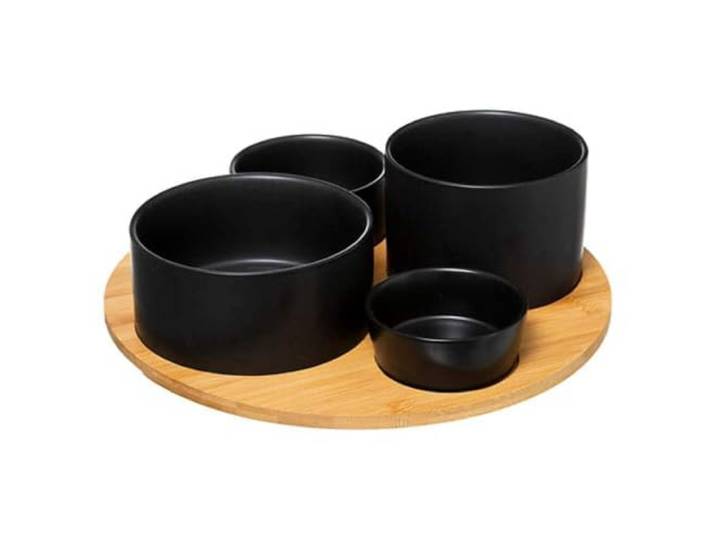 JJA Voorgerechtenset modern hout
