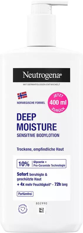 Neutrogena - Deep Moisture Bodylotion, 400 ml