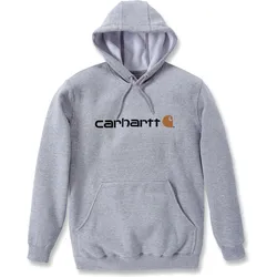 Carhartt Signature Logo, Kapuzenpullover - Hellgrau (034) - L