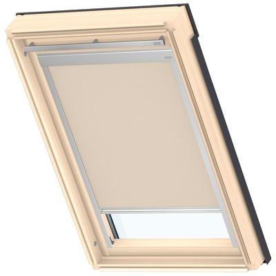 Verdunklungsrollo VELUX "DBL C02 4230", beige, C02, Aluminium, Polyester, Rollos, Verdunklungsrollo, alufarbene Führungsschienen & Griffleiste