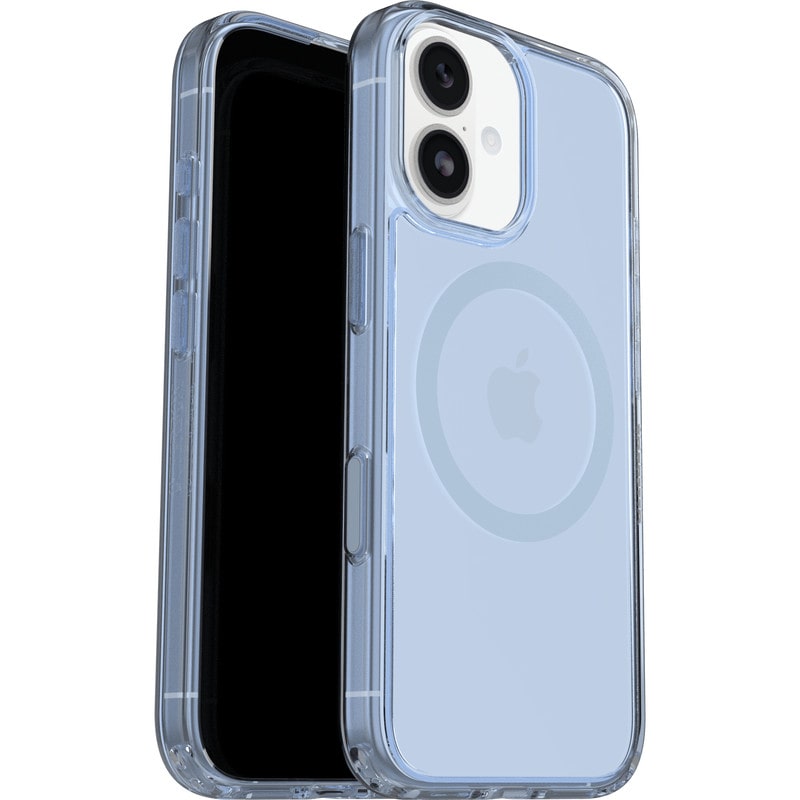OtterBox Symmetry Clear MagSafe Camera Control Apple iPhone 17 Silver Glade - blue