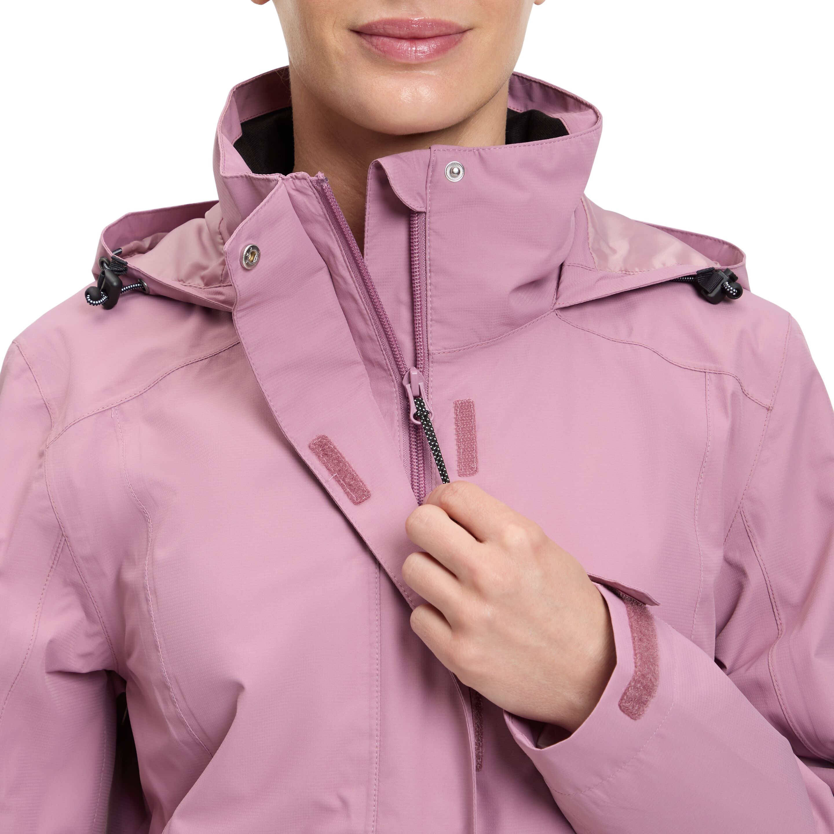 Outdoorjacke MCKINLEY "DA.-FUNKTIONS-JACKE ADIA W", Damen, Gr. 40, violet, Web, Obermaterial: 100% Polyester, Jacken Outdoorjacke, sportlicher Stil, mit AQUAMAX Technologie, wasser- und winddicht violet 40