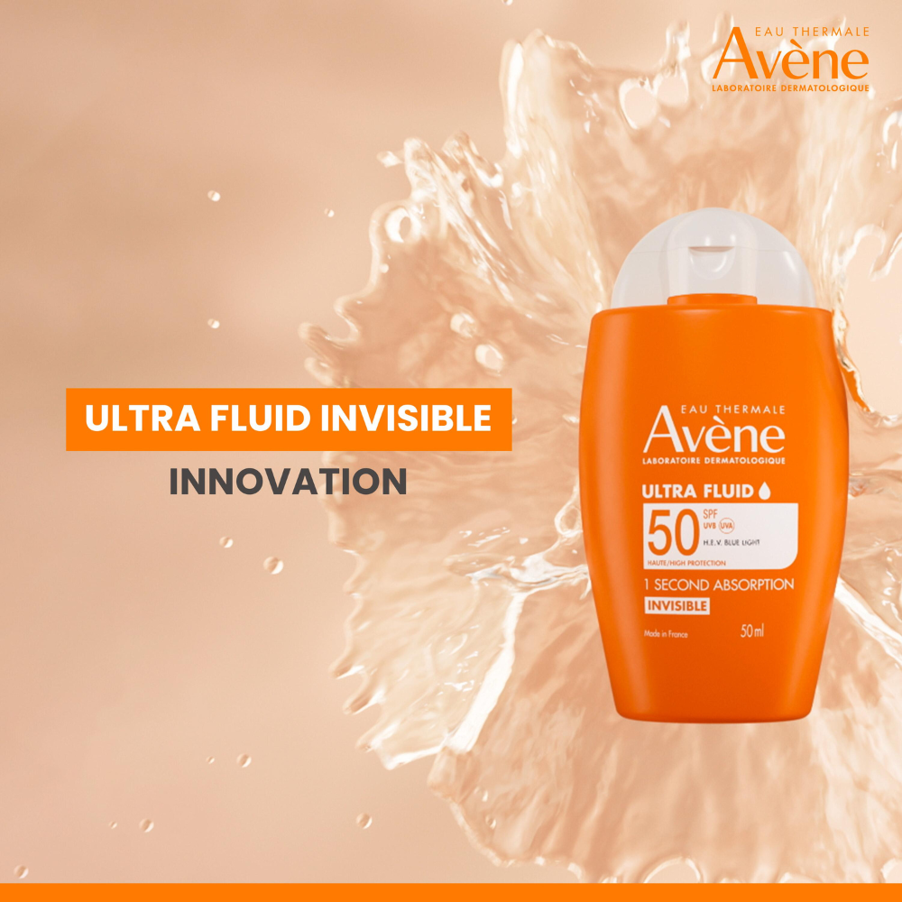 Avène Ultra Fluid Sunscreen Facial SPF50+ 50mL No Color SPF50+