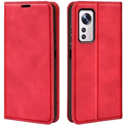 König Design Hülle Handy Schutz für Xiaomi 12 Case Cover Tasche Wallet Etuis 360 Grad Bumper (Xiaomi 12, Xiaomi 12X), Smartphone Hülle, Rot