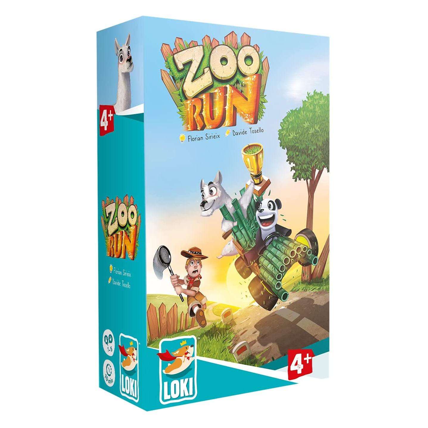Loki Kids 516009 - Zoo Run, Brettspiel, für 3-5 Spieler, ab 5 Jahren (Deutsch, 3 - 5 Spieler) (516009)