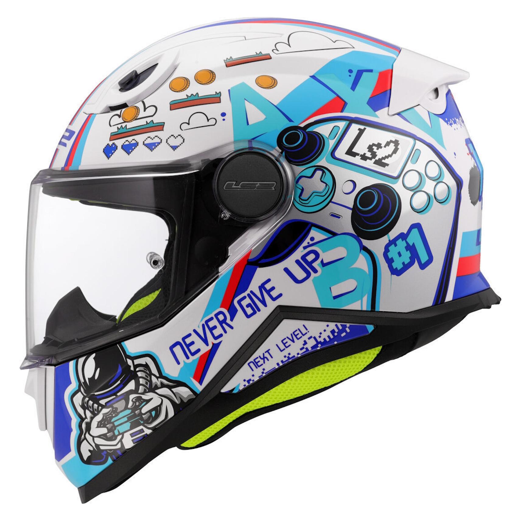 LS2 FF812 KID NEXT LEVEL Integralhelm weiss S (S, 47 - 48 cm) (168122002)