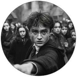Essbares Papier Harry Potter im Duell, 19,5 cm