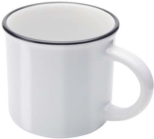 Tazza vintage Bari 240ml in ceramica, lavabile, con gift box eco Personalizzate o neutre