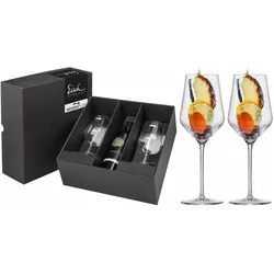 Eisch 2 Weissweingläser 518/3 im Geschenkkarton Cuvée, Weingläser, Transparent