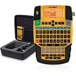 DYMO RHINO 4200 Etikettiergerät im stabilen Hartschalenkoffer | Industrielles Beschriftungsgerät mit QWERTZ Tastatur