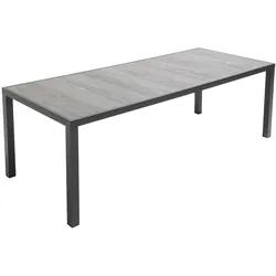 Oviala Business Gartentisch aus Aluminium und Keramik mit 10 Plätzen in Betonoptik