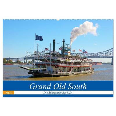 Grand Old South - Die Südstaaten der USA (Wandkalender 2027 DIN A2 quer), CALVENDO Monatskalender