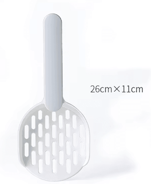 Inspire Picks Candy Color Cat Litter Scoop With Comfortable Horizontal Handle gray White