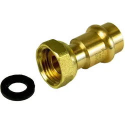 Rotguss Pressfitting, Halbe Verschraubung , DVGW, V Kontur (Ausführung: 22 - 1''IG)