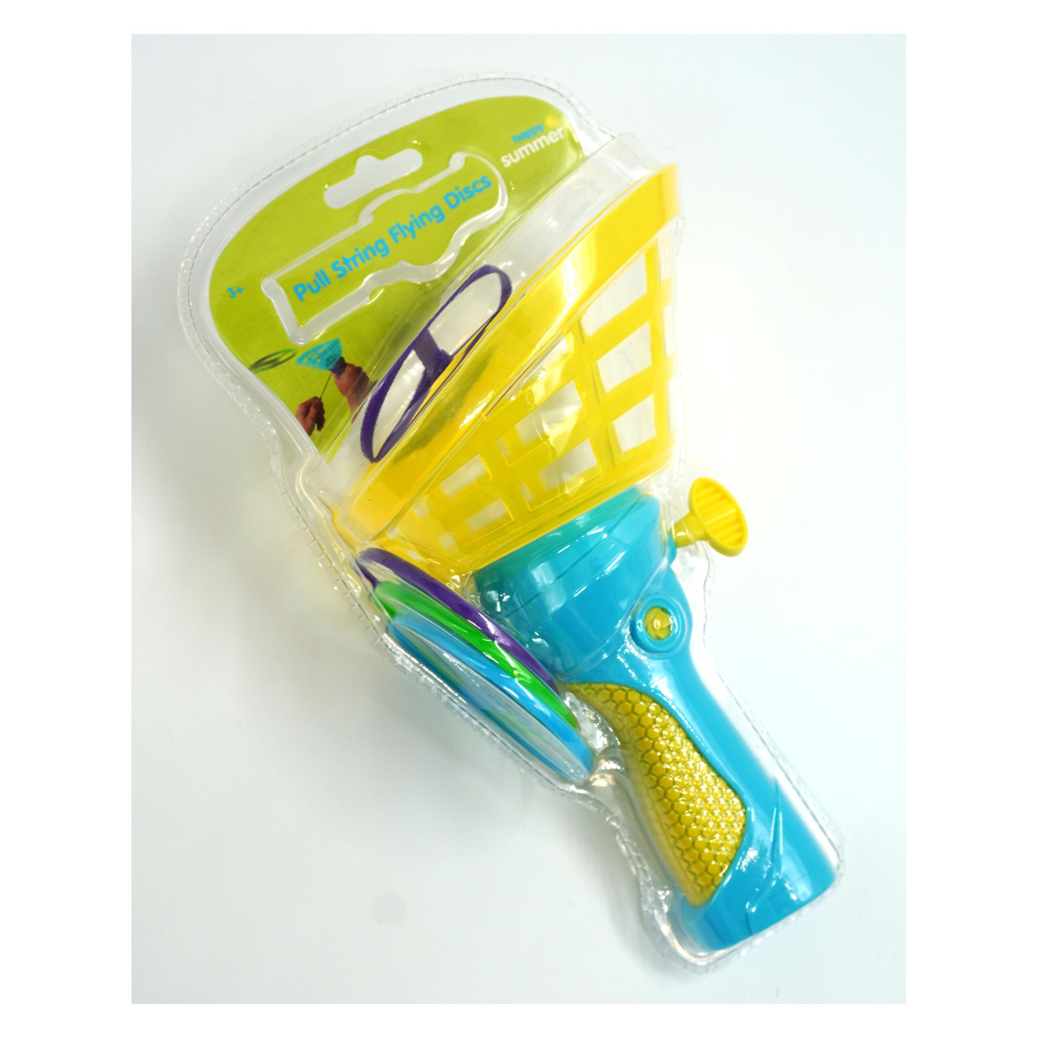 Happy Summer Pull String Flyvende Discs 19 cm (303207)