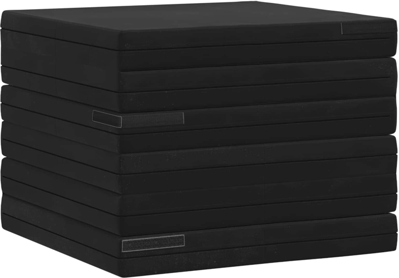 vidaXL Canapé-lit pliable 70 x 67 x 48 cm Noir