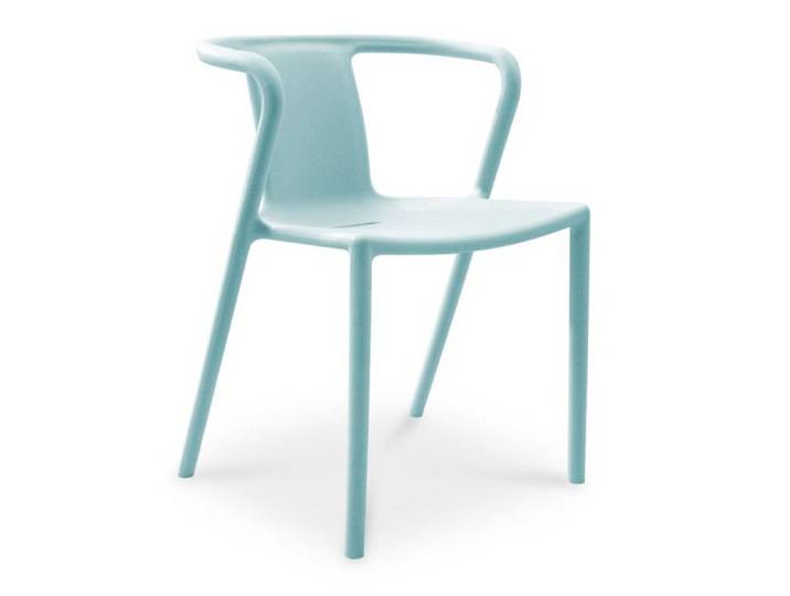 Fauteuil de Jardin Empilable  Diego  72cm Bleu Azur