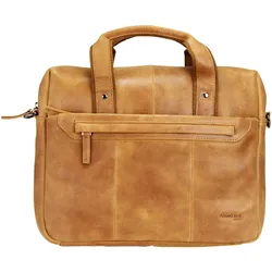 Greenland Nature Light Aktentasche Leder 37 cm Tabletfach (13"), Notebooktasche, Beige