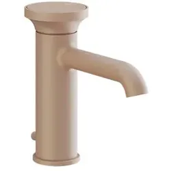 Gessi Origini Waschtisch-Einhebelmischer, mit Ablaufgarnitur, Ausladung 131mm, 66001275, Farbe: Matte Cipria