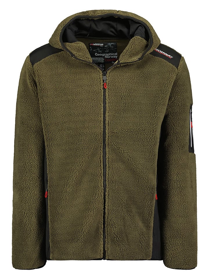 Geographical Norway Fleecejacke in Khaki - XXL