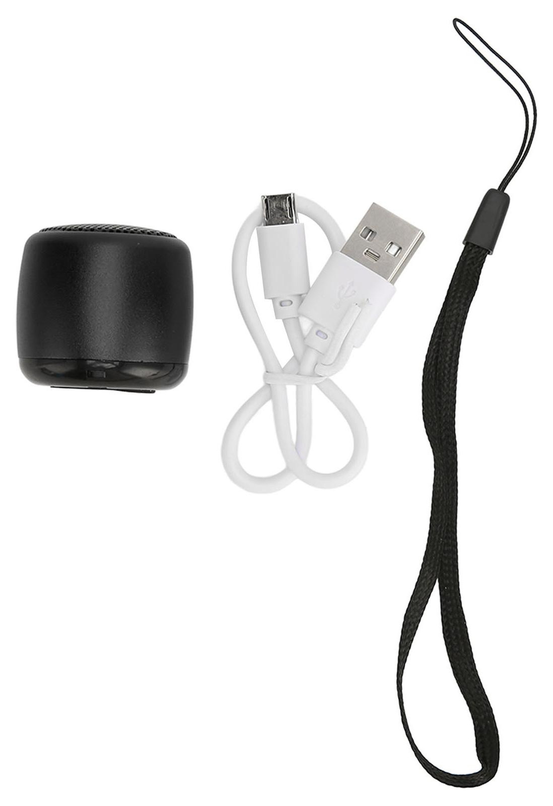 Gistuch Mini Bluetooth-luidspreker met krachtige subwoofer, draadloos en oplaadbaar via USB, zwart