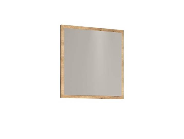 trendteam smart living Esteban Wandspiegel Eiche Garderobenspiegel mit Eichefarbener Umrahmung 80 x 70 x 2 cm Vielseitig Einsetzbar