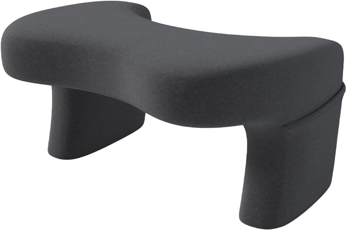 Grijs Laptopkussen voor op schoot en bureau met verstelbare hoogte - B/D/H: 55 x 44 x 39 cm