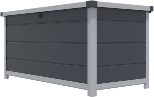 Rowlinson Airevale Cushion Box 4x2 Dark Grey 60cm H X 125cm W X 62cm D