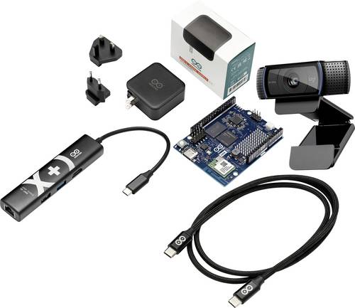 Arduino UNO Q VLM-Bundle USB UNO Q 2GB 4 x 2.0GHz inkl. Kamera-Modul, inkl. Netzteil, inkl. USB-Kabel