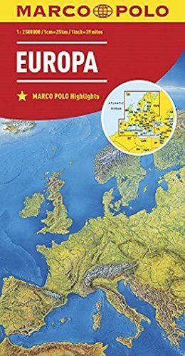 Collectif - MARCO POLO Länderkarte Europa, physisch 1:2 500 000 (MARCO POLO Länderkarten) - Preis vom 17.10.2026 19:25:27 h