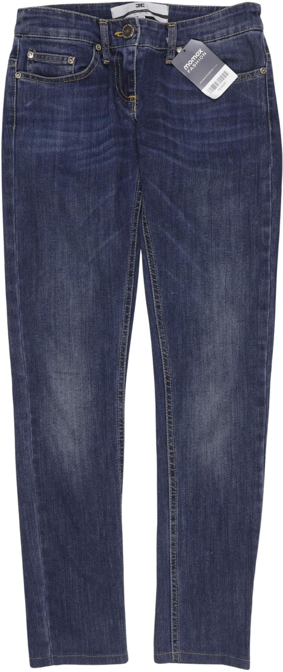 Elisabetta Franchi Damen Jeans, Blau, Gr. W27, kein / Etikett / Elasthan - Second Hand