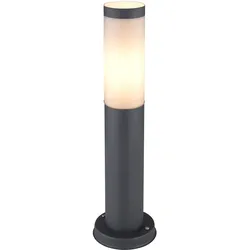 Außen Steh Leuchte Edelstahl FERNBEDIENUNG Garten Sockel Lampe dimmbar im Set inkl. RGB LED Leuchtmittel