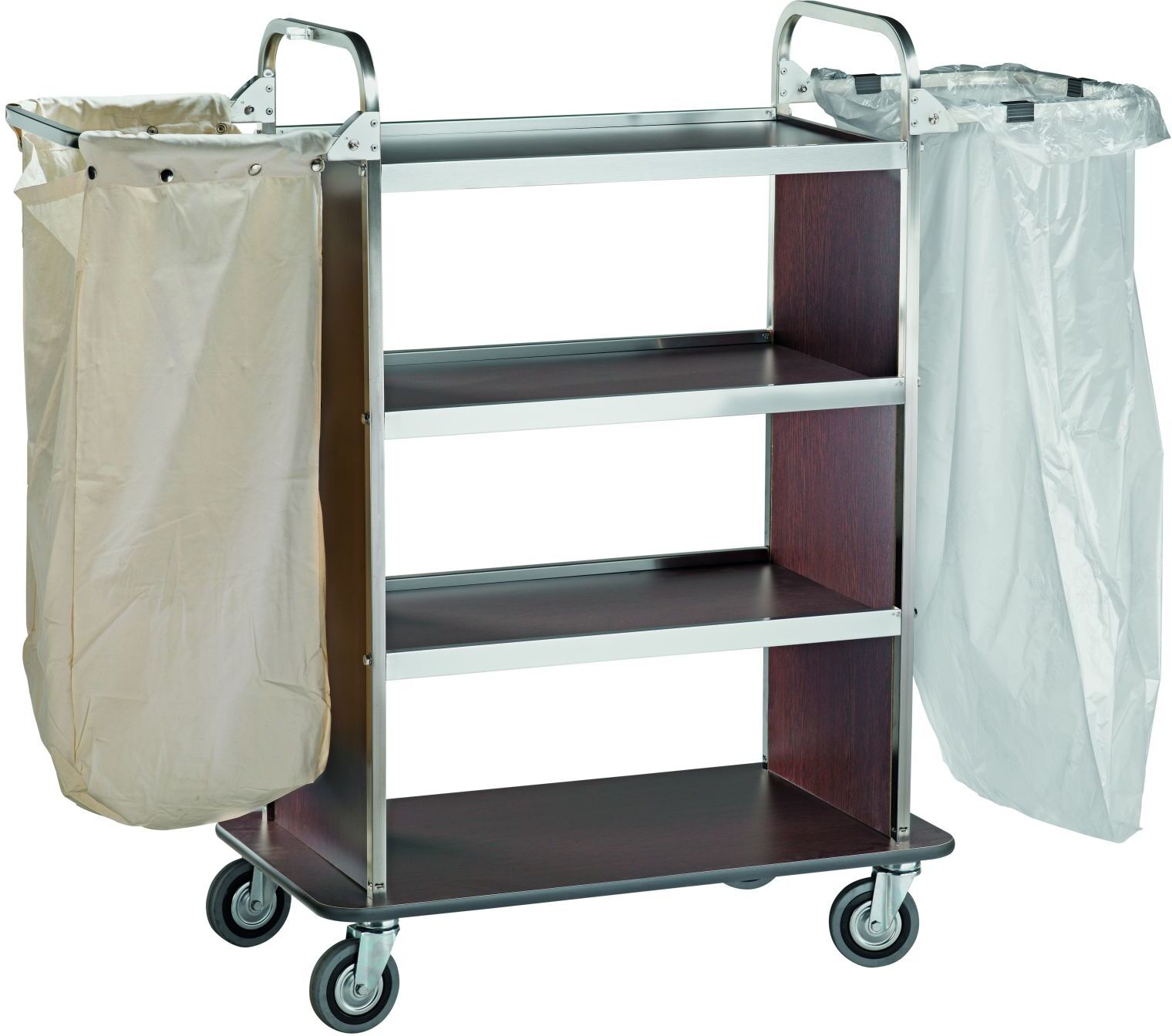 Forcar Carrello Portabiancheria 90/143 x 50 cm Noce