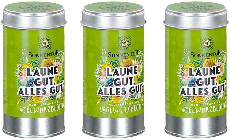 SonnentoR Laune gut, alles gut Gewürz Blüten Zubereitung bio 3x25g