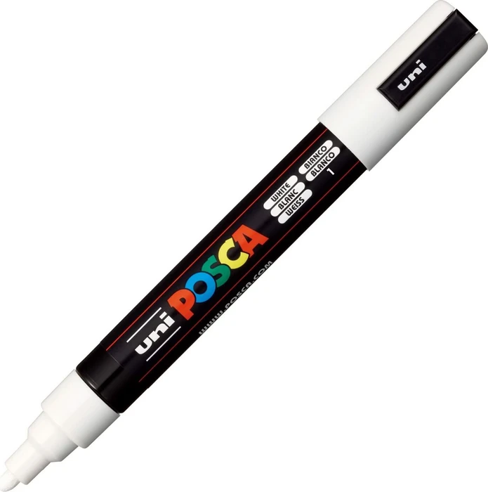 Uni Paint Posca PC-5M, weiß, 1,8-2,5 mm