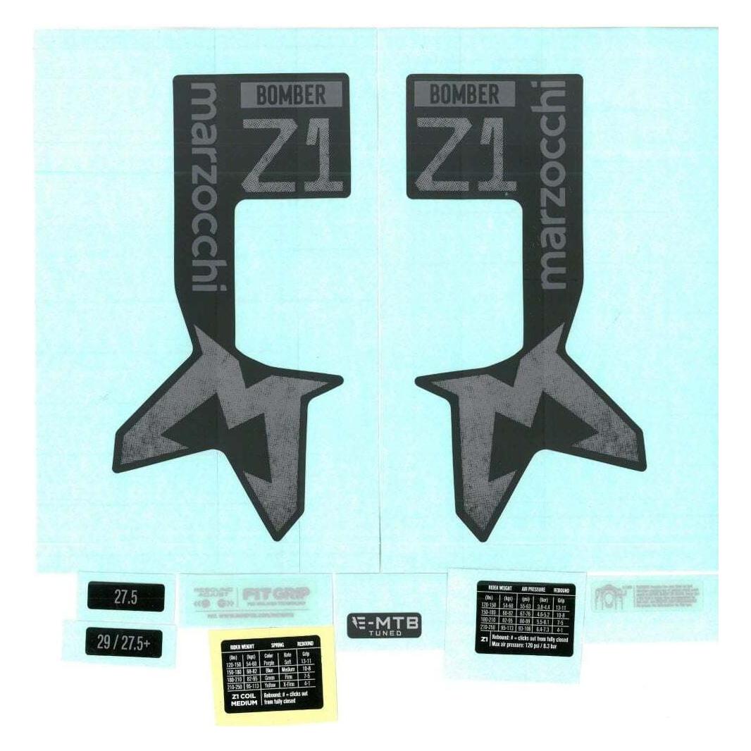 Marzocchi 24 Bomber Z1 Air&Coil/Bomber Z1 E-Tuned neutral mat black (803-01-974)