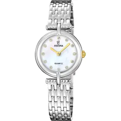 Festina Quarz Damen Mademoiselle F20789/3 - weiß,Stahl - 26mm