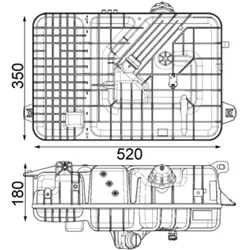 Ausgleichsbehälter Kühlmittel MAHLE CRT 236 000P