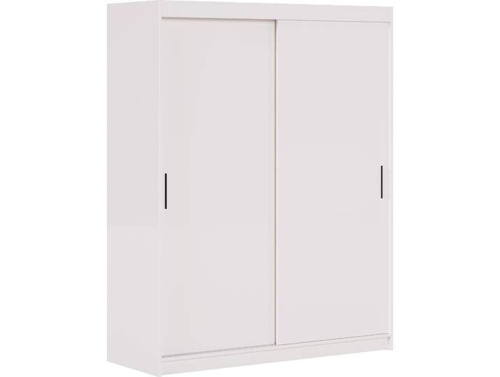 Kleiderschrank Iga 100 cm inklusive 2 Schiebetüren Schwebetürenschrank (weiß)