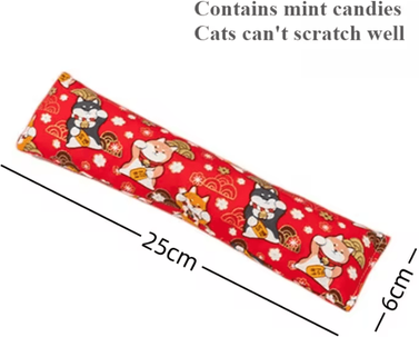 Inspire Curations Catnip Plush Pillow Toy Chew Resistant Stress Relief & Interactive Cat Toy style 2