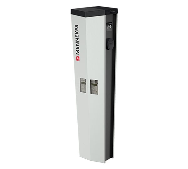 Mennekes AMEDIO PROFESSIONAL+ PnC 2x 22 kW AC-LADESÄULE, 2X TYP 2 LADEBUCHSE, RFID