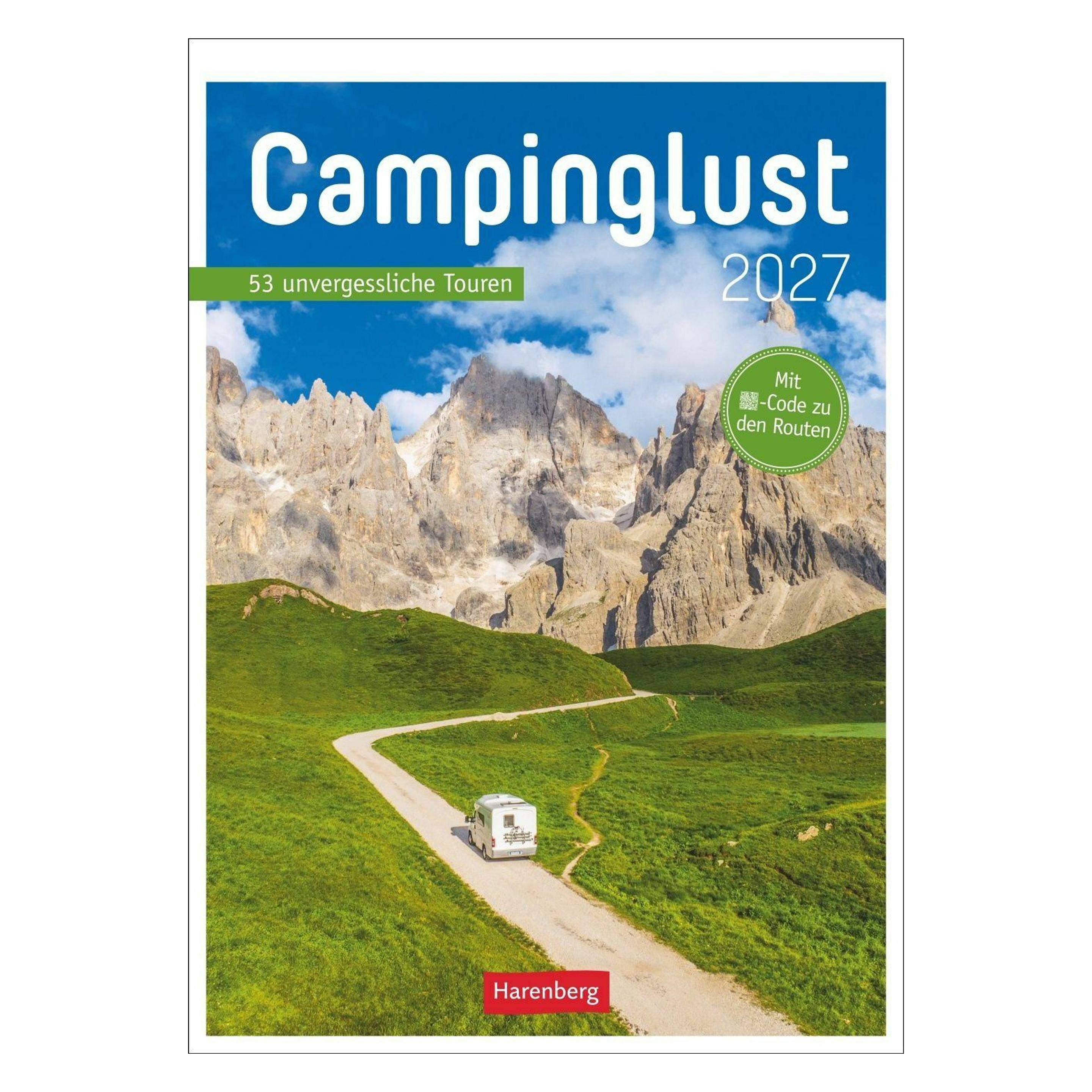 Harenberg Campinglust Wochen-Kulturkalender 2027 - 53 unvergessliche Touren (66784772)