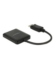 Delock DisplayPort 1.4 Splitter 1 x zu 2 MST Schwarz (87768)