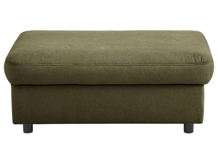 Polsterhocker GOODPRODUCT Mauritius , grün (olive), B:101cm H:42cm T:67cm, Struktur fein (100% Polyester);Luxus-Microfaser Lederoptik (100% Polyester);Soft clean (98% Polyester, 2% Polyamid), Hocker, Polsterhocker, passend zur Mauritius -Serie, auch mit Soft clean -Bezug