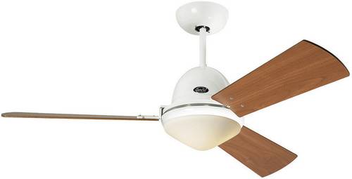 CasaFan Libeccio Deckenventilator 64W (Ø x H) 142cm x 285mm Lack-Weiß mit Fernbedienung, mit Beleuchtung, Winterbetrieb