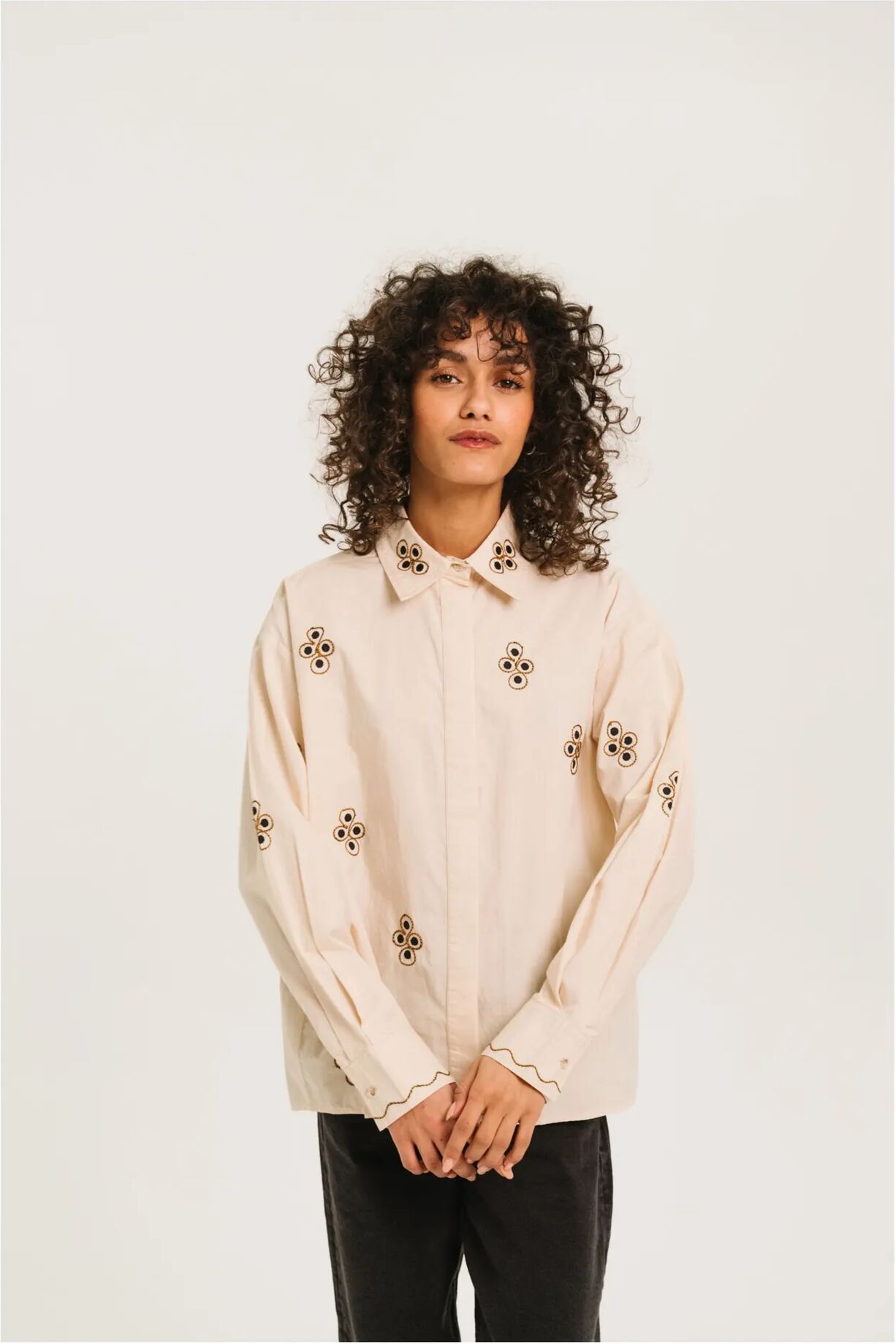 Sacrécoeur Chemise Elie Broderies Ecru S